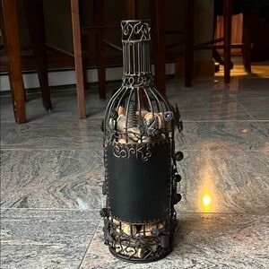 Black and Brown Decor Accent w/Mesh and Metallic Highlights Can be personalized.